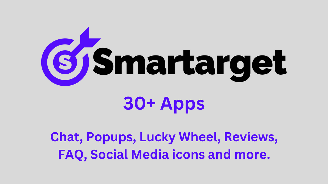 30+ apps to improve your website. Chat, Popup, Faq, Reviews...