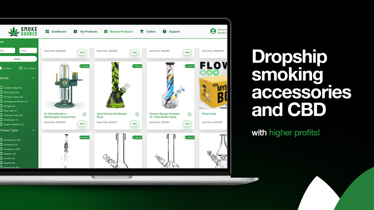 expédiez en dropshipping des accessoires pour fumeurs et du cbd