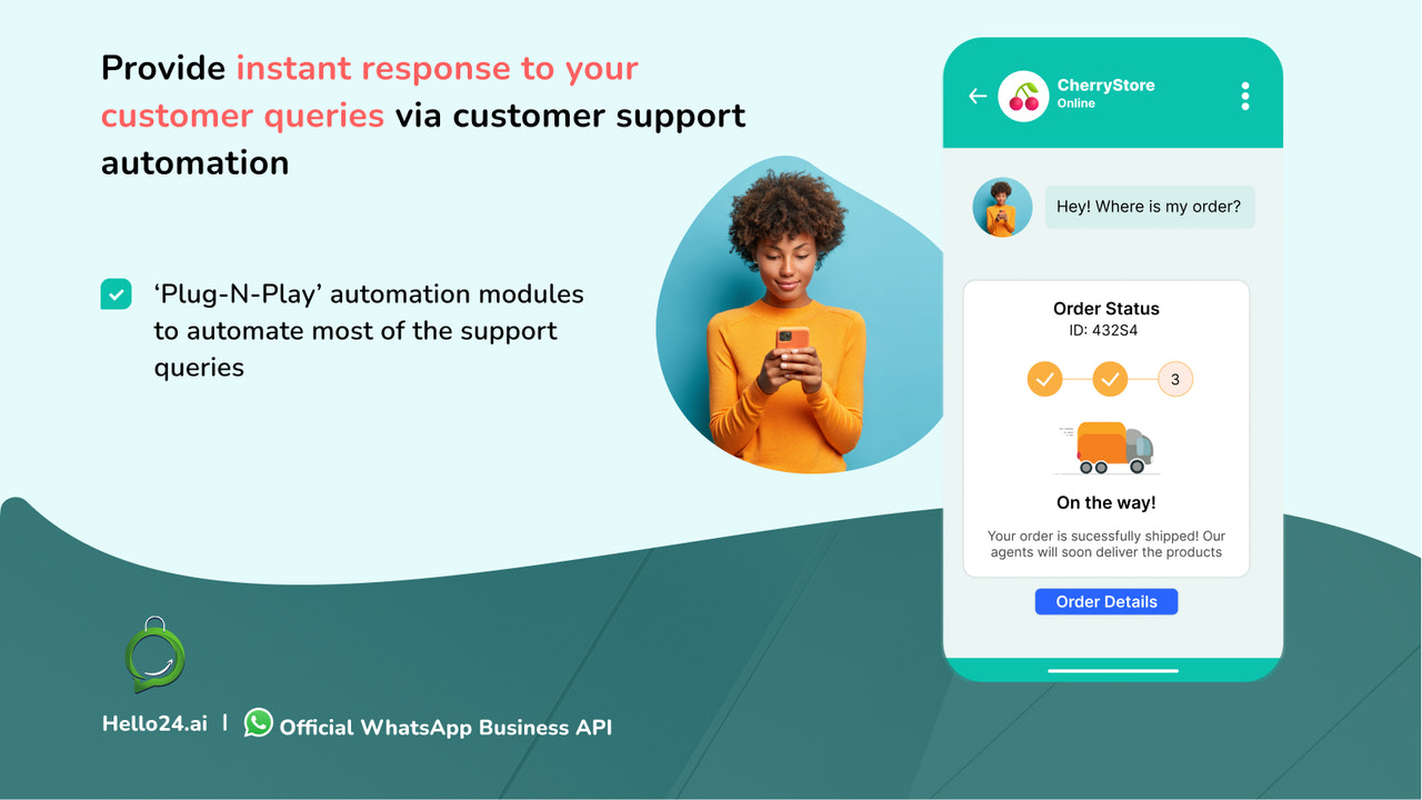 Nutzen Sie unsere E-Commerce-Chatbots zur Automatisierung des Kundensupports.