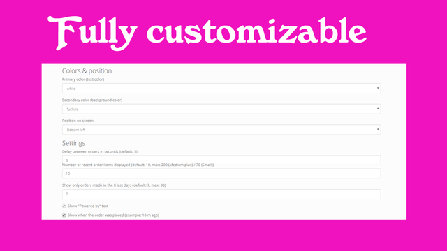 Boost sales with a fully customizable widget