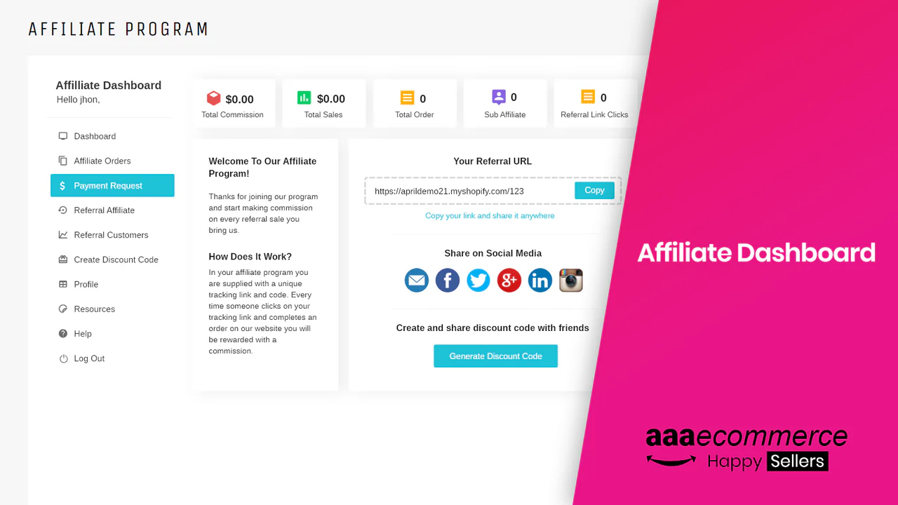 Affiliate Marketing Dashboard