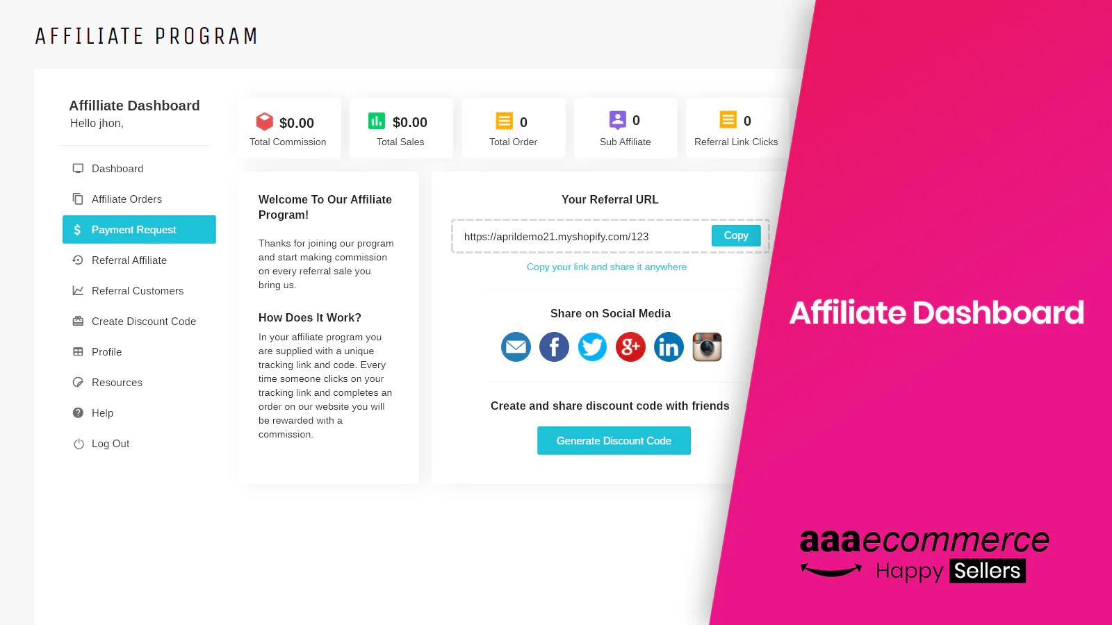 Affiliate Marketing Dashboard