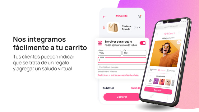 Fácil de usar, nuestra App se adapta a tu carrito