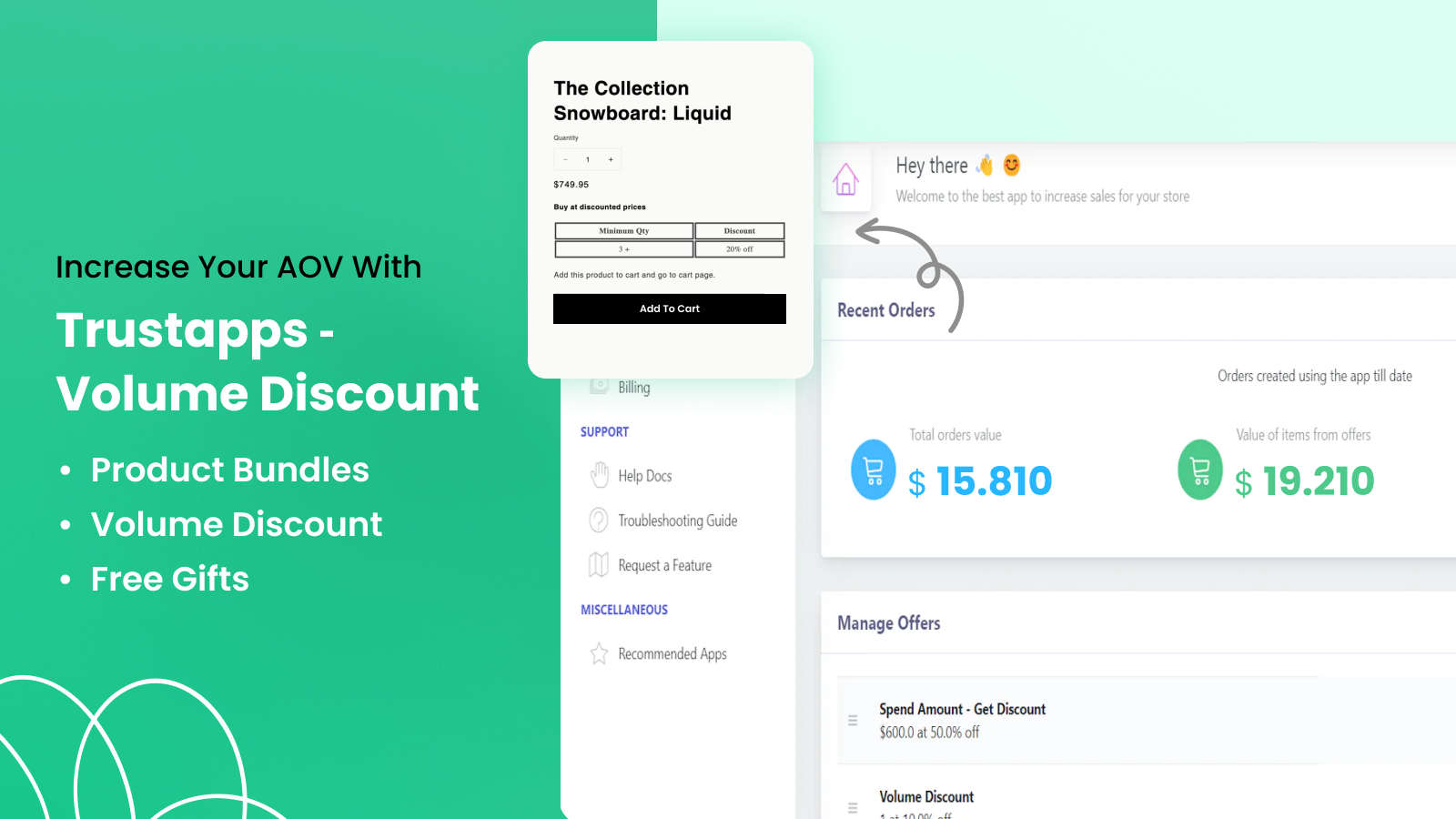 Bulk Volume Discounts Trustapp Screenshot