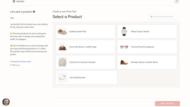 Select a product