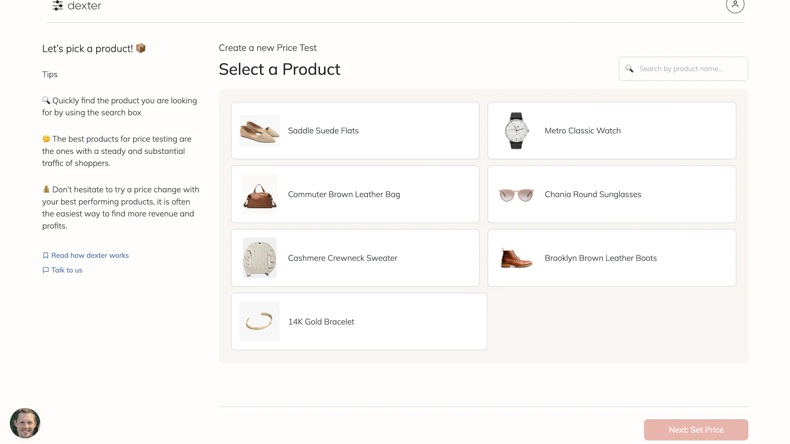 Select a product