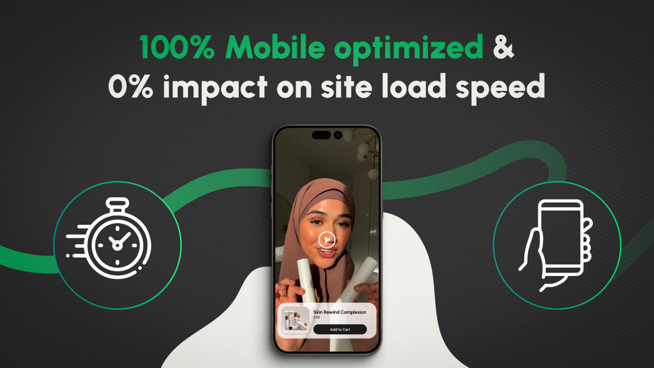 100% otimizado para mobile e 0% de impacto na velocidade de carregamento do site