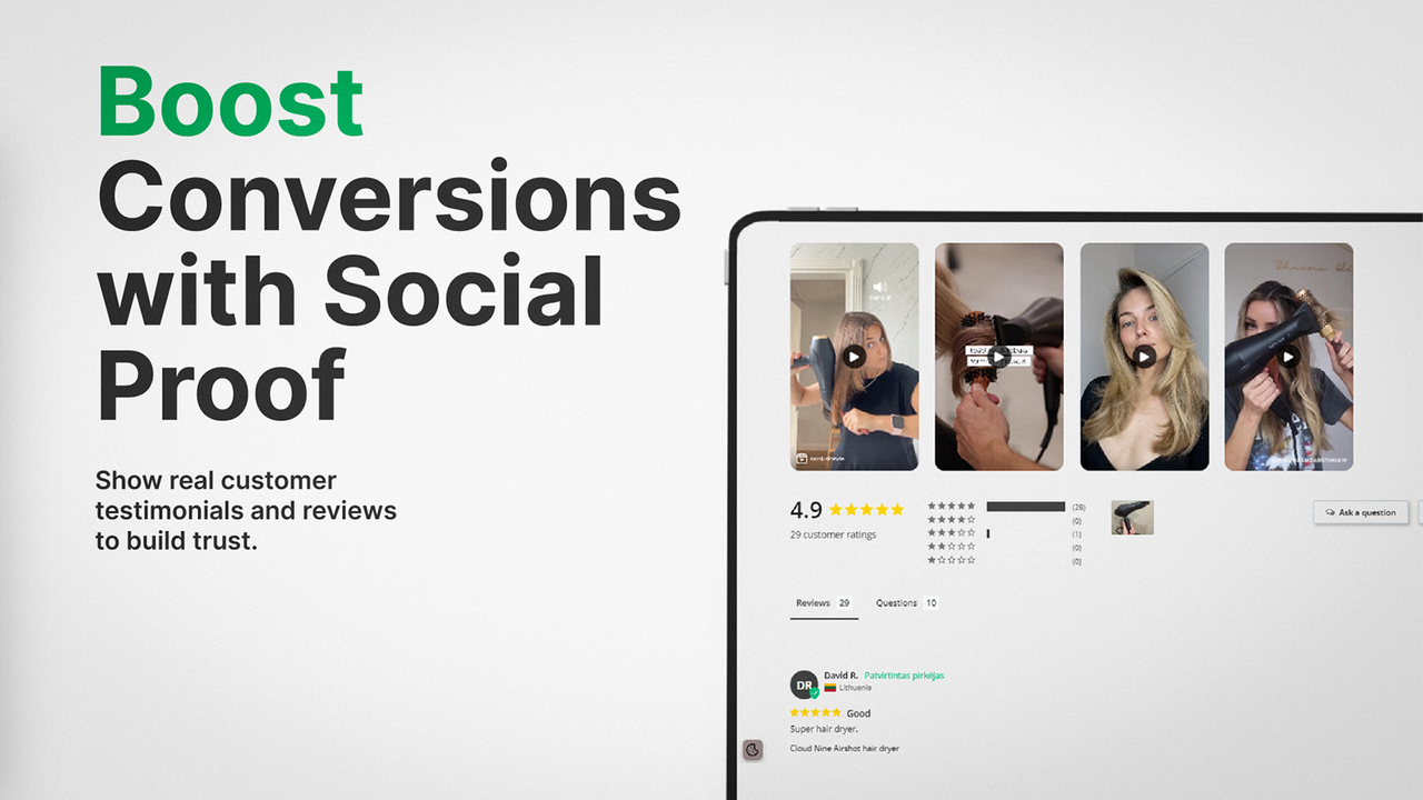 Shoppable videos: boost conversions while using social proof