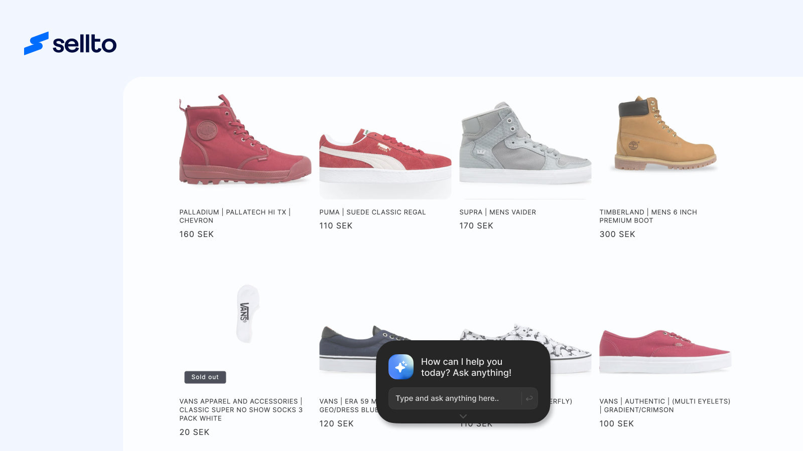 Sellto: AI Shopping Assistant Screenshot