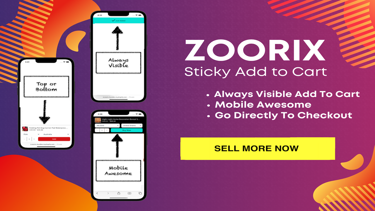 Zoorix Sticky Add To Cart Bar Screenshot