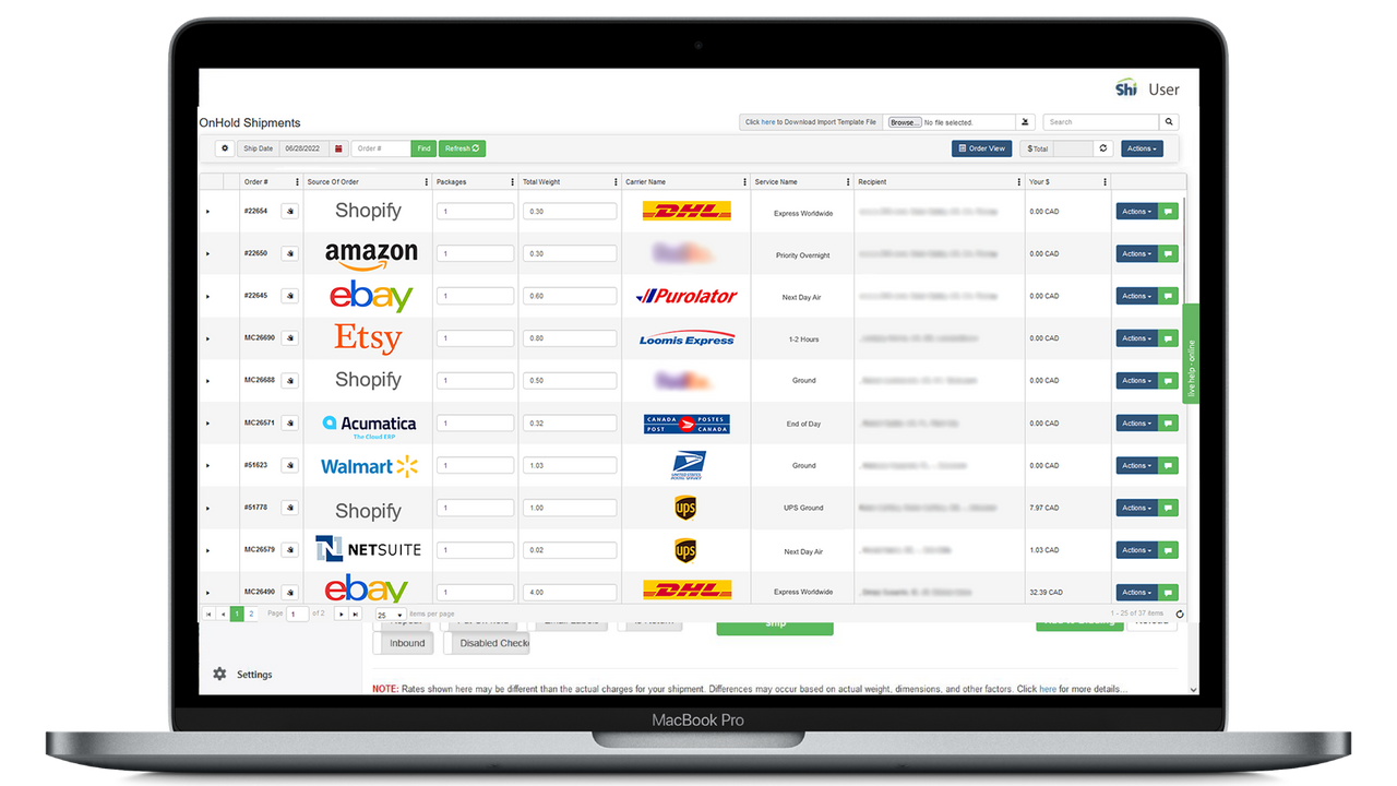 Manage all orders in one place; across all sources & locations