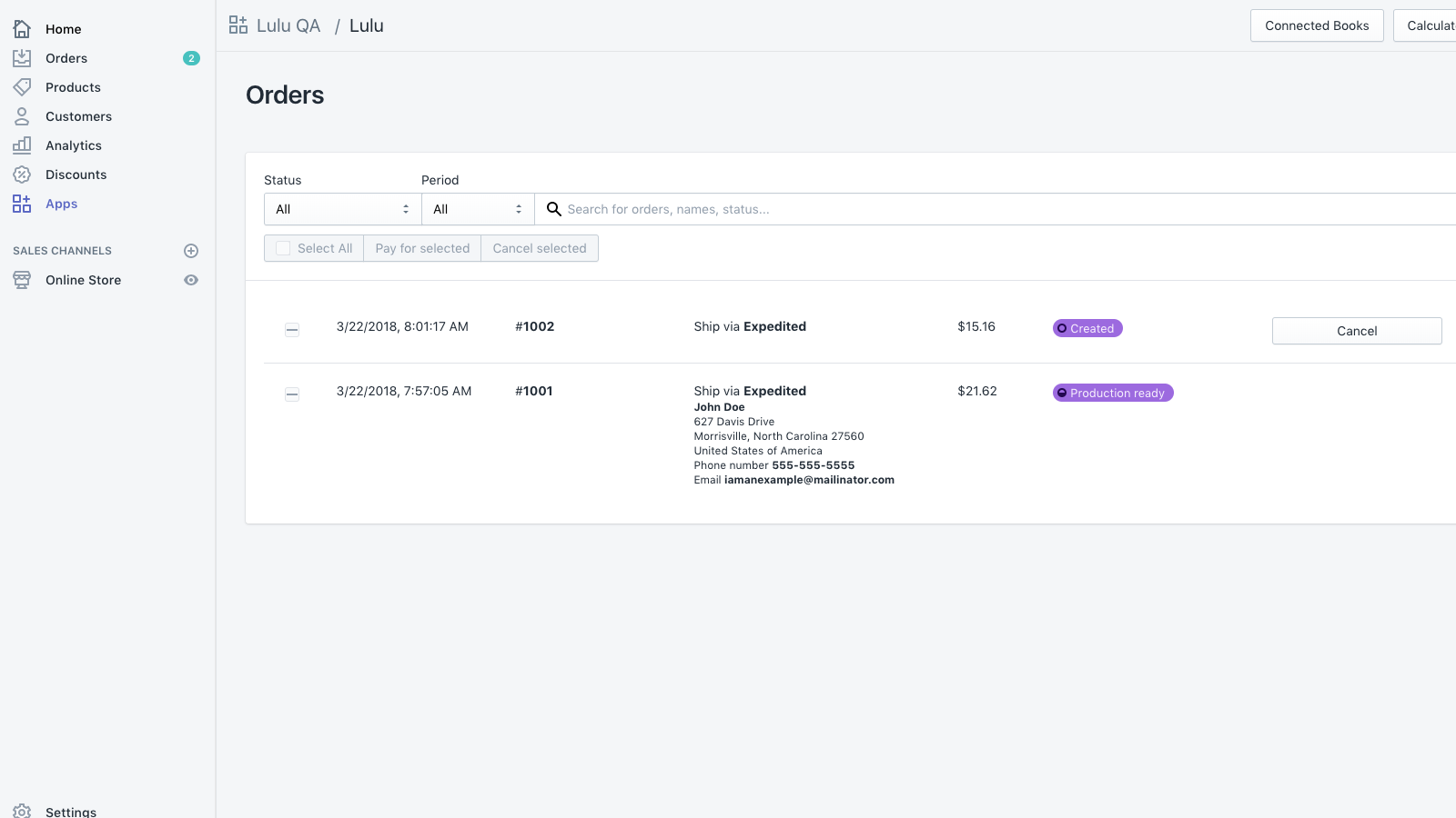 gérez les commandes et l'exécution avec Lulu Direct