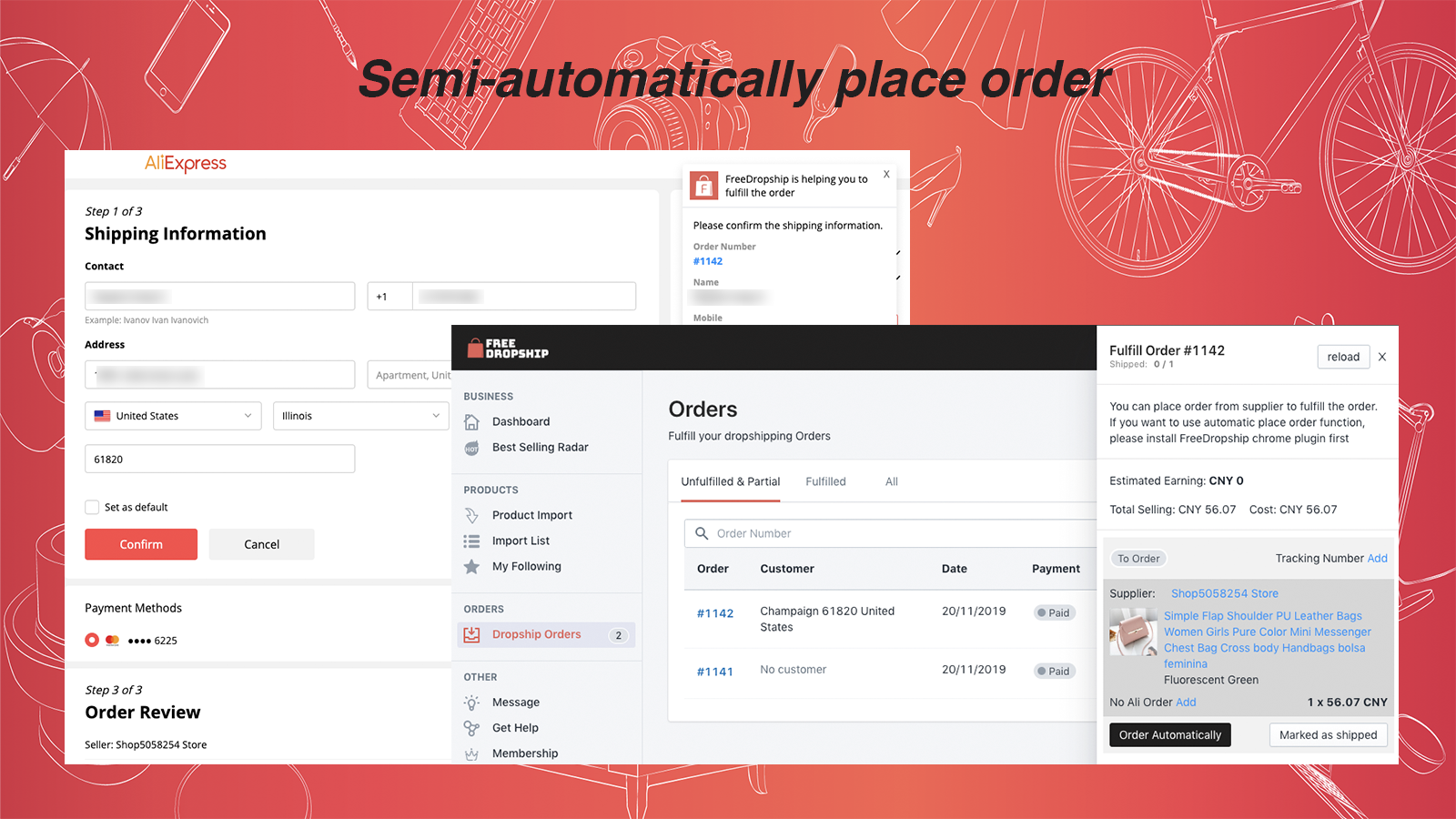 Automatically placing order is safe and efficiency