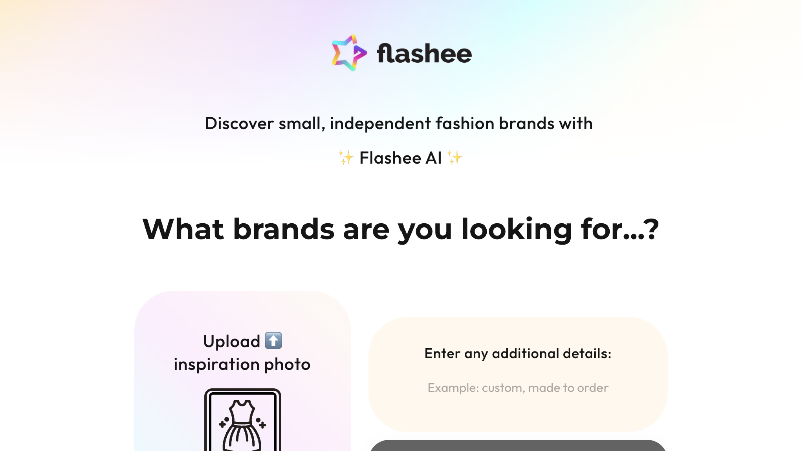 Flashee: AI Fashion Discovery Screenshot