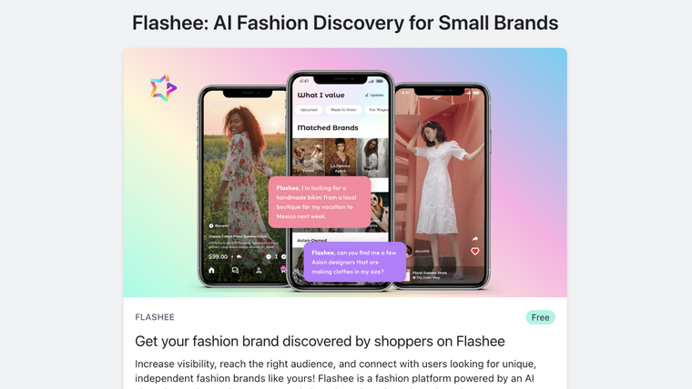 Flashee: AI Fashion Discovery Screenshot