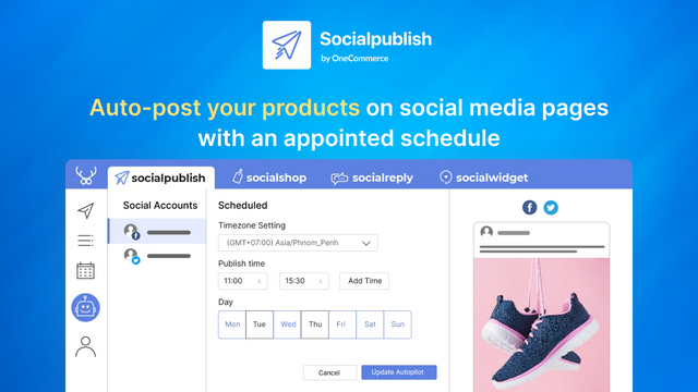 Publica automáticamente y aleatoriamente tus productos en redes sociales