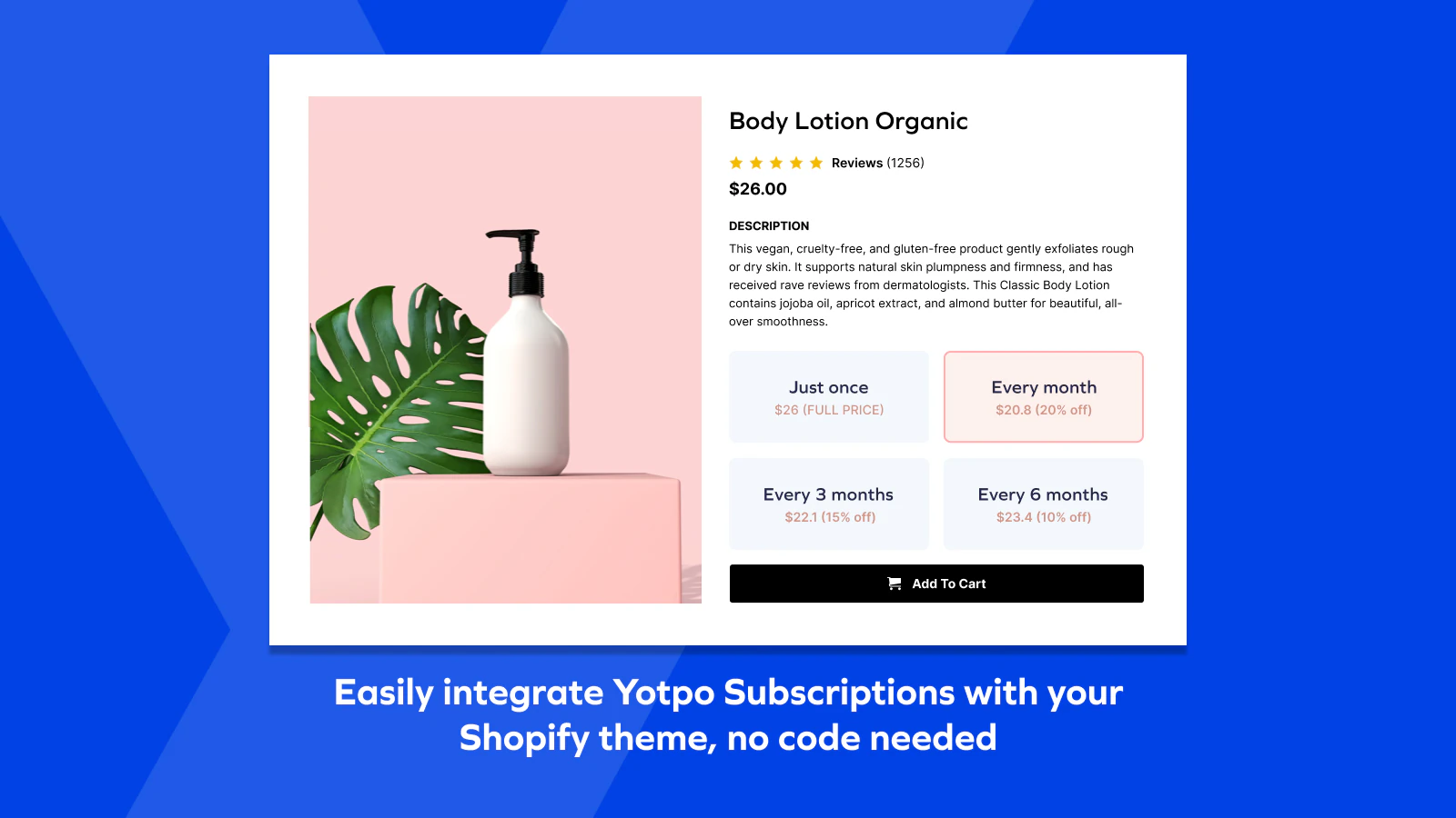 Vollständige Integration in das Shopify-Thema