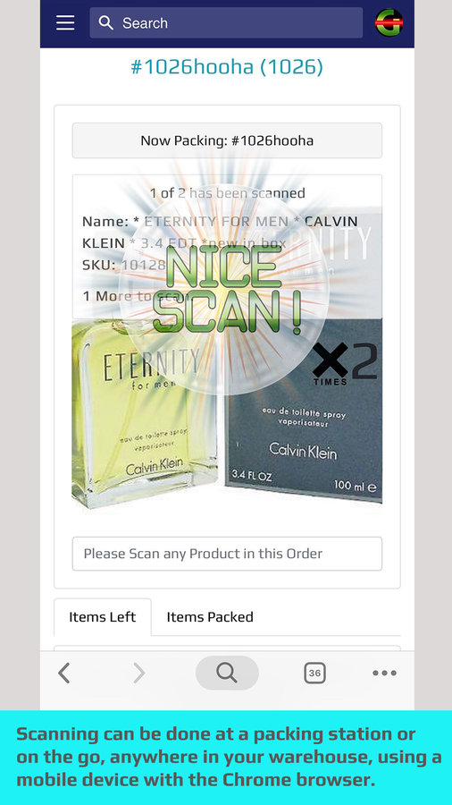 mobile barcode scan pack verify anywhere in the warehouse