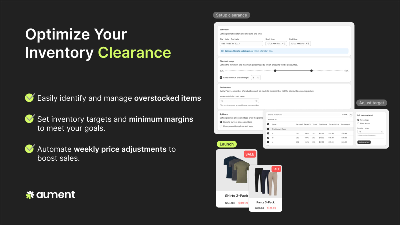 Aument: Pricing & Promotions Screenshot