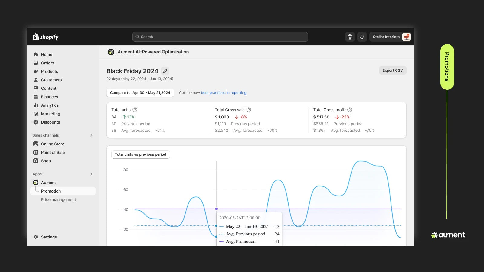 Aument: Pricing & Promotions Screenshot