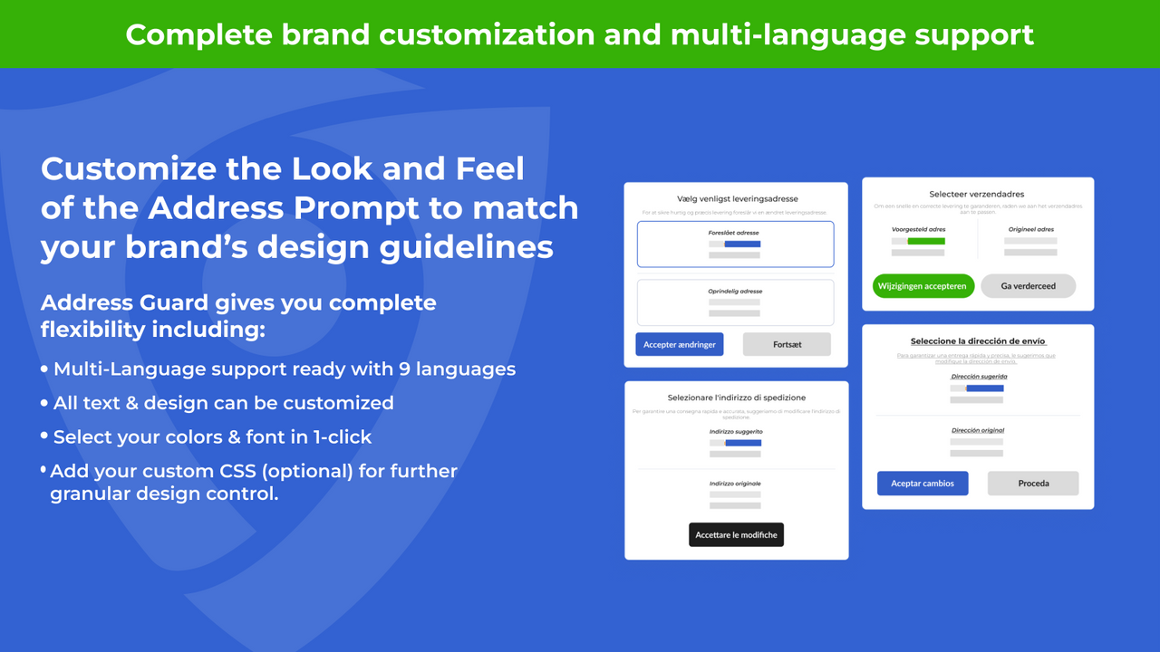 Address Guard - personalize totalmente o prompt de verificação de endereço 