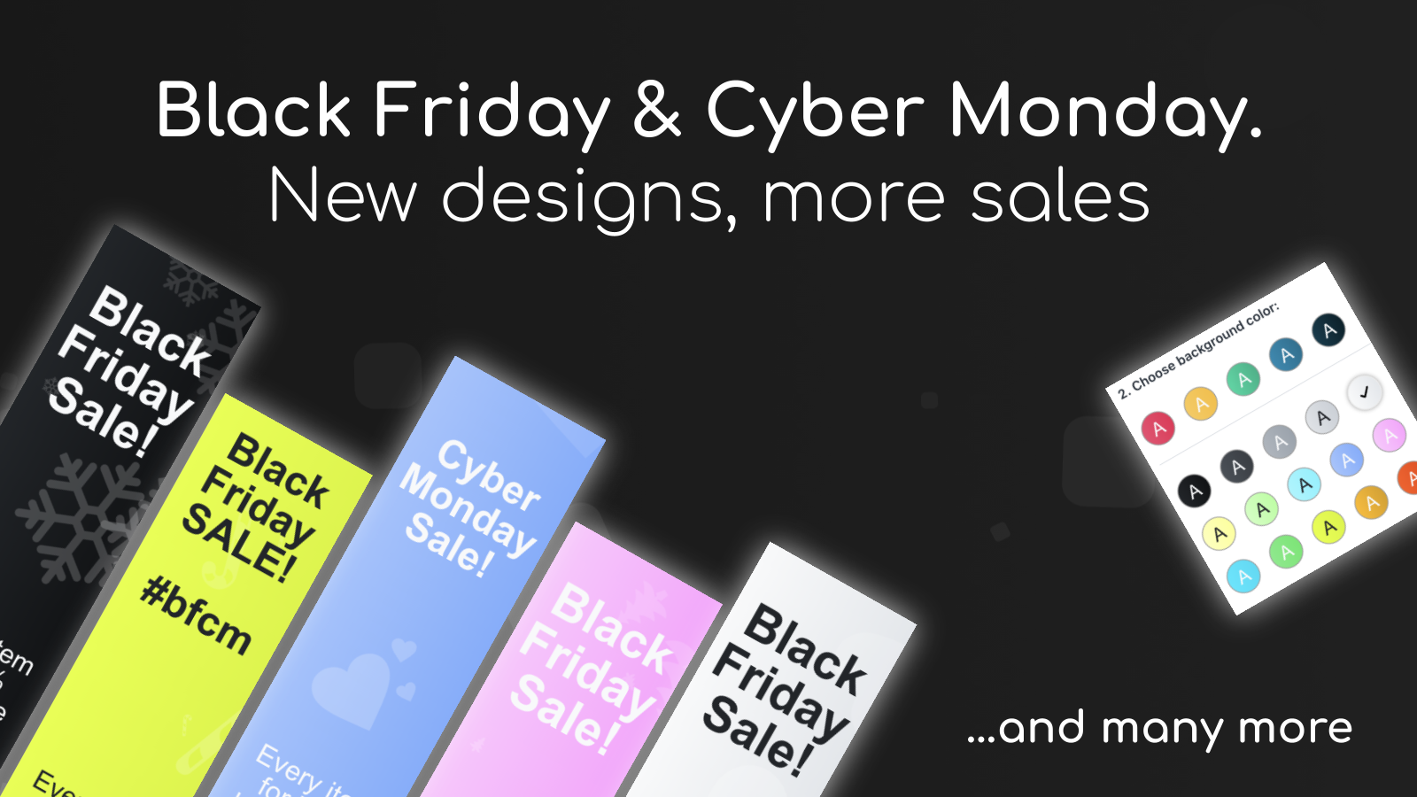 Black Friday-promotionsbanner - øg Black Friday-salg