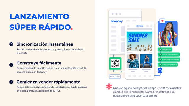 La única aplicación móvil de Shopify con opciones de tema