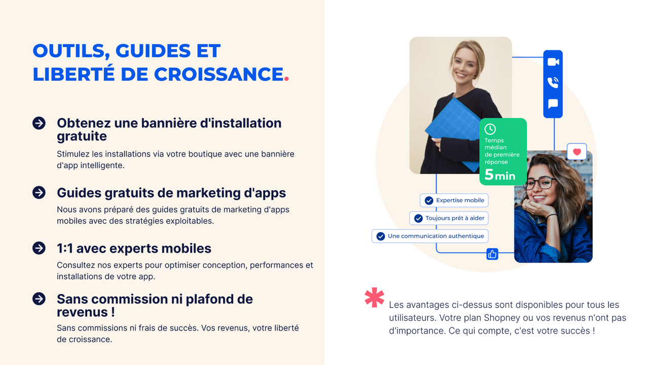 Convertir la boutique Shopify en application mobile