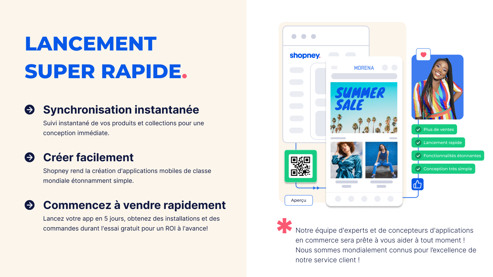 La seule application mobile Shopify avec des options de thème