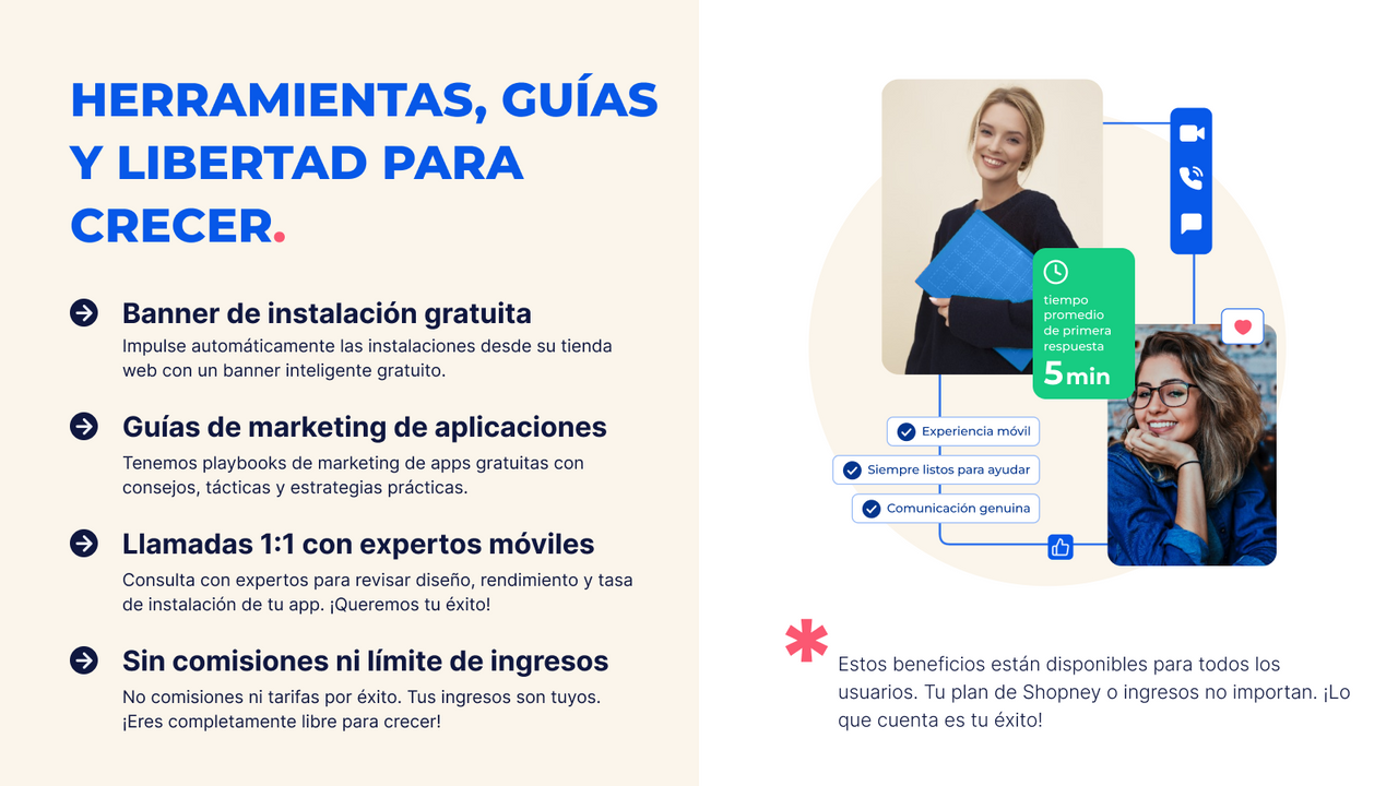 La mejor aplicación móvil nativa para iOS y Android Shopify