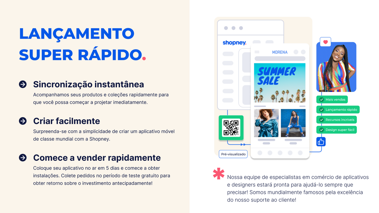 Crie seu aplicativo móvel do Shopify com facilidade