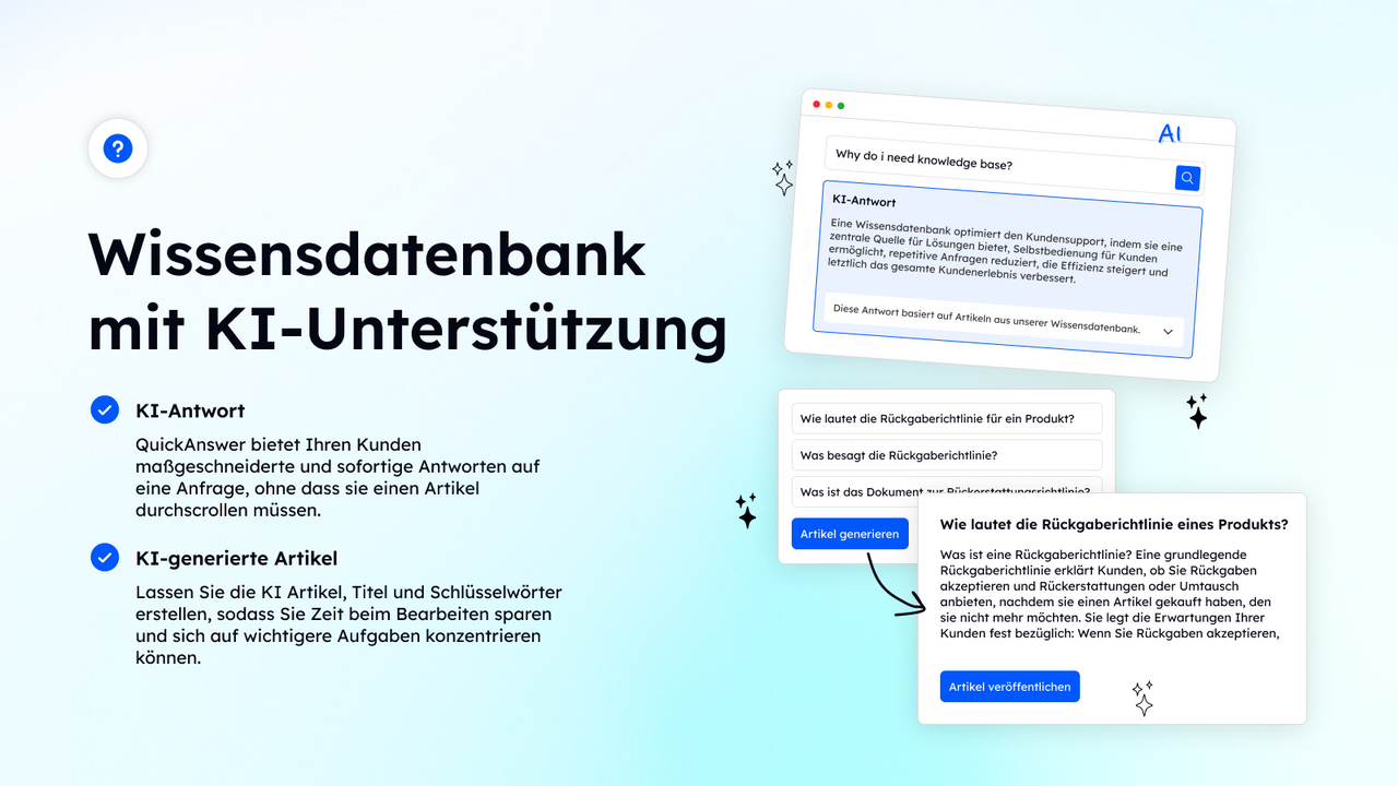 Wissensdatenbank mit KI-Unterstützung