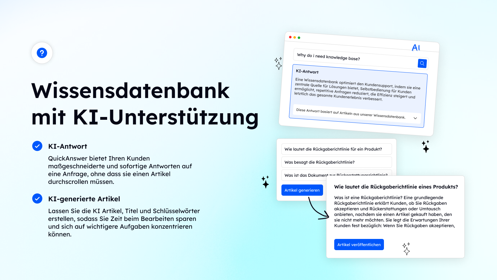 Wissensdatenbank mit KI-Unterstützung