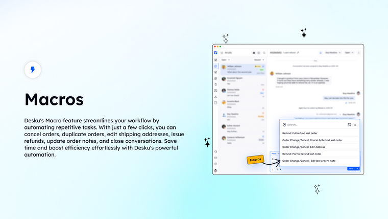 Desku ‑ AI Customer Service Screenshot