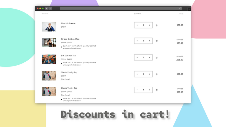 Discounts Hub Unique Discount Screenshot