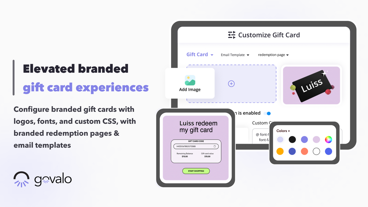 Personaliza tarjetas de regalo y experiencias de tarjeta de regalo con CSS