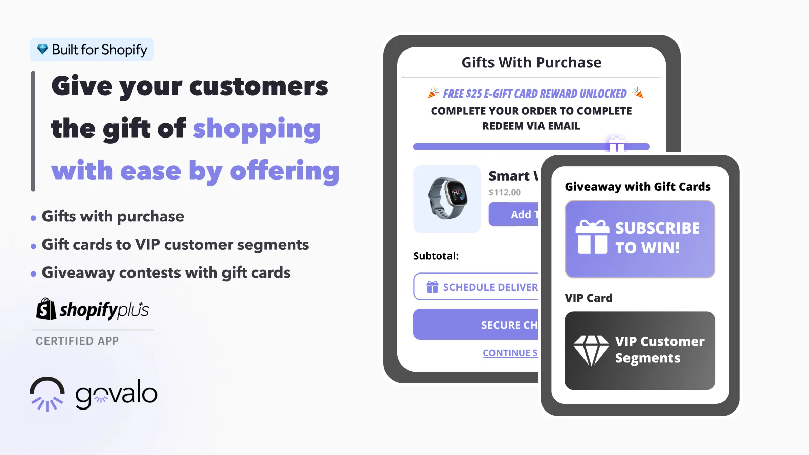 Reinventing the digital gift experience with Govalo modal