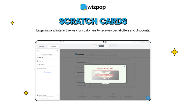 Wizpop: Data collection popups Screenshot