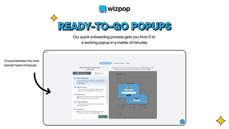 Wizpop: Data collection popups Screenshot