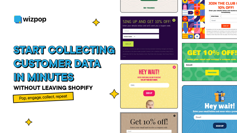 Wizpop: Data collection popups Screenshot