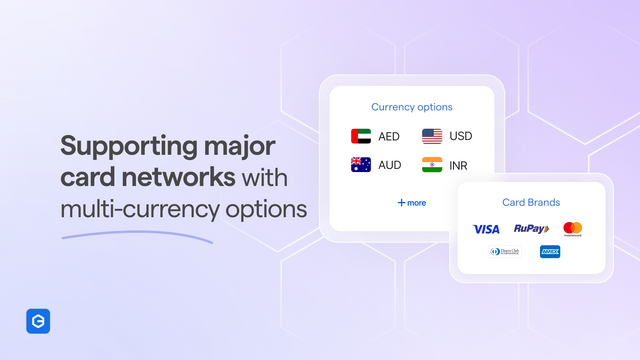 Supports major currencies and card networks