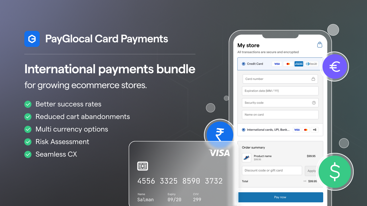 Seamless Payment experience for international customers