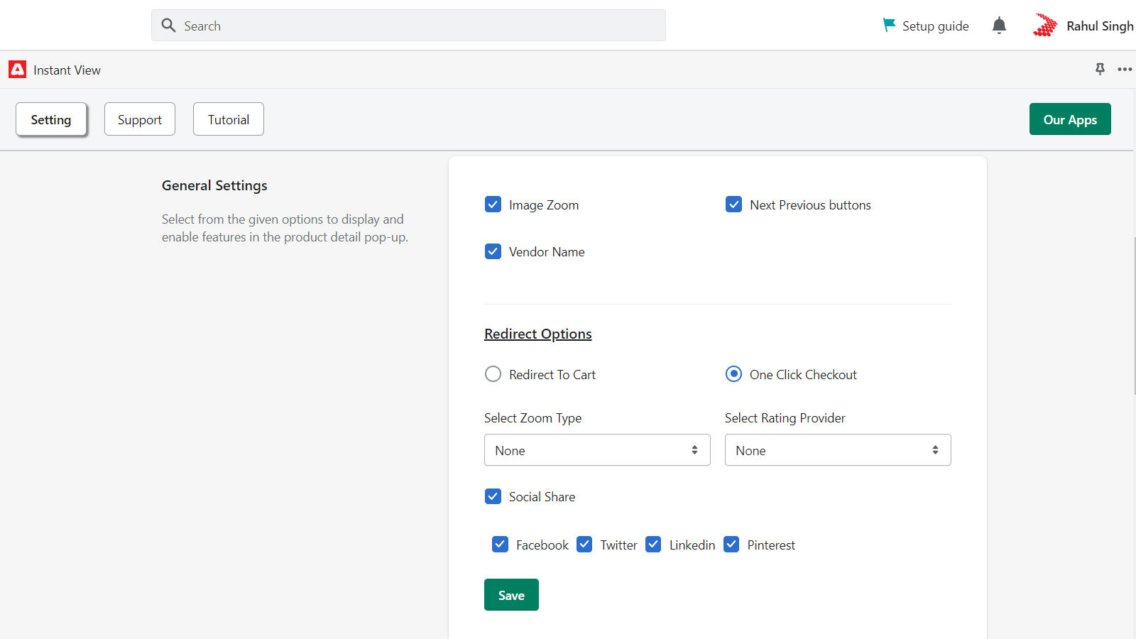 Configuración de diseño