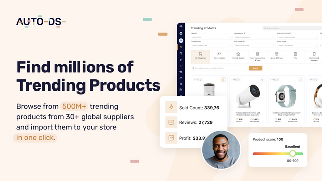 Find a huge variety of trending dropshipping products