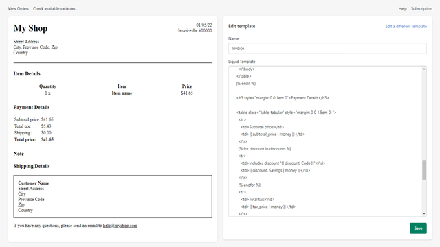 Edit and preview your template all in one place