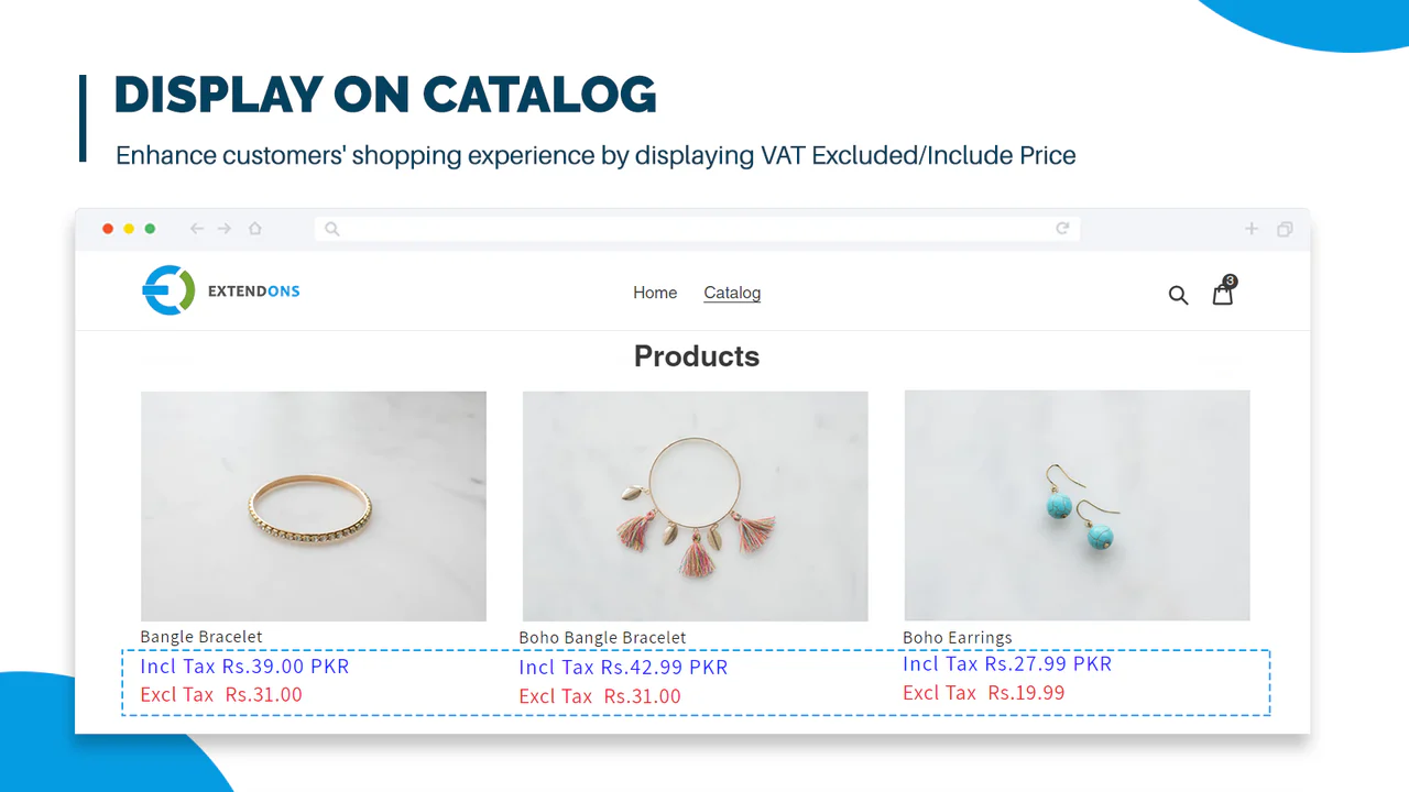 Dual Price Display on Catalog