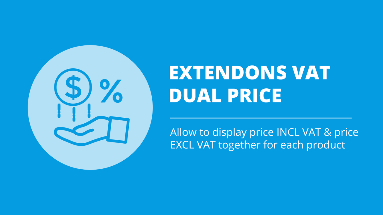 Extendons VAT Dual Pricing Screenshot