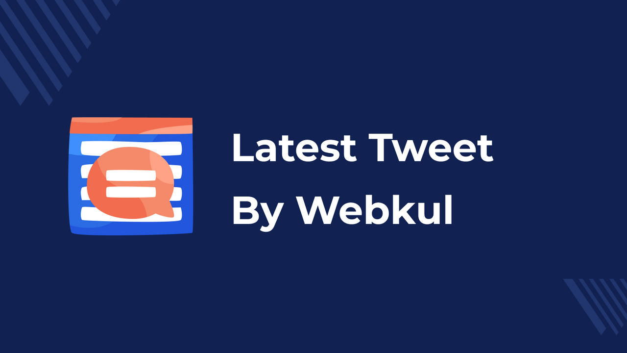 Latest tweet by webkul