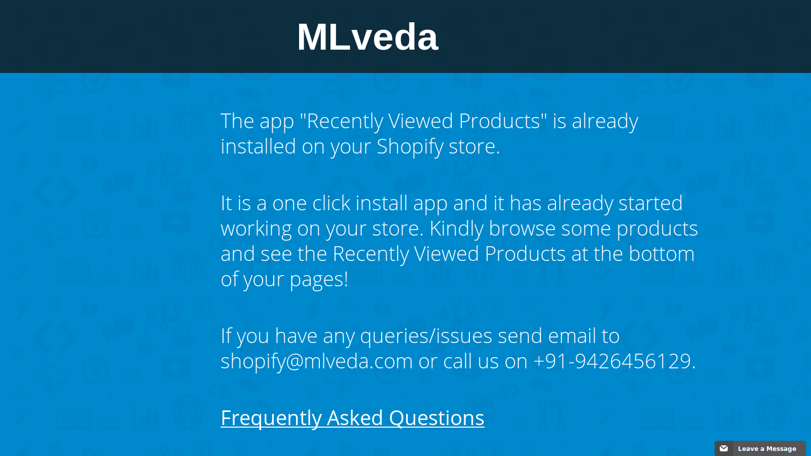 MLV Recently Viewed Products Screenshot