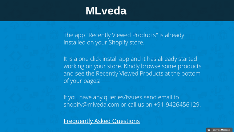 MLV Recently Viewed Products Screenshot